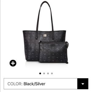 Mcm tote with small pouch